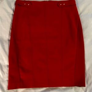 White House Black Market Red Pencil Skirt